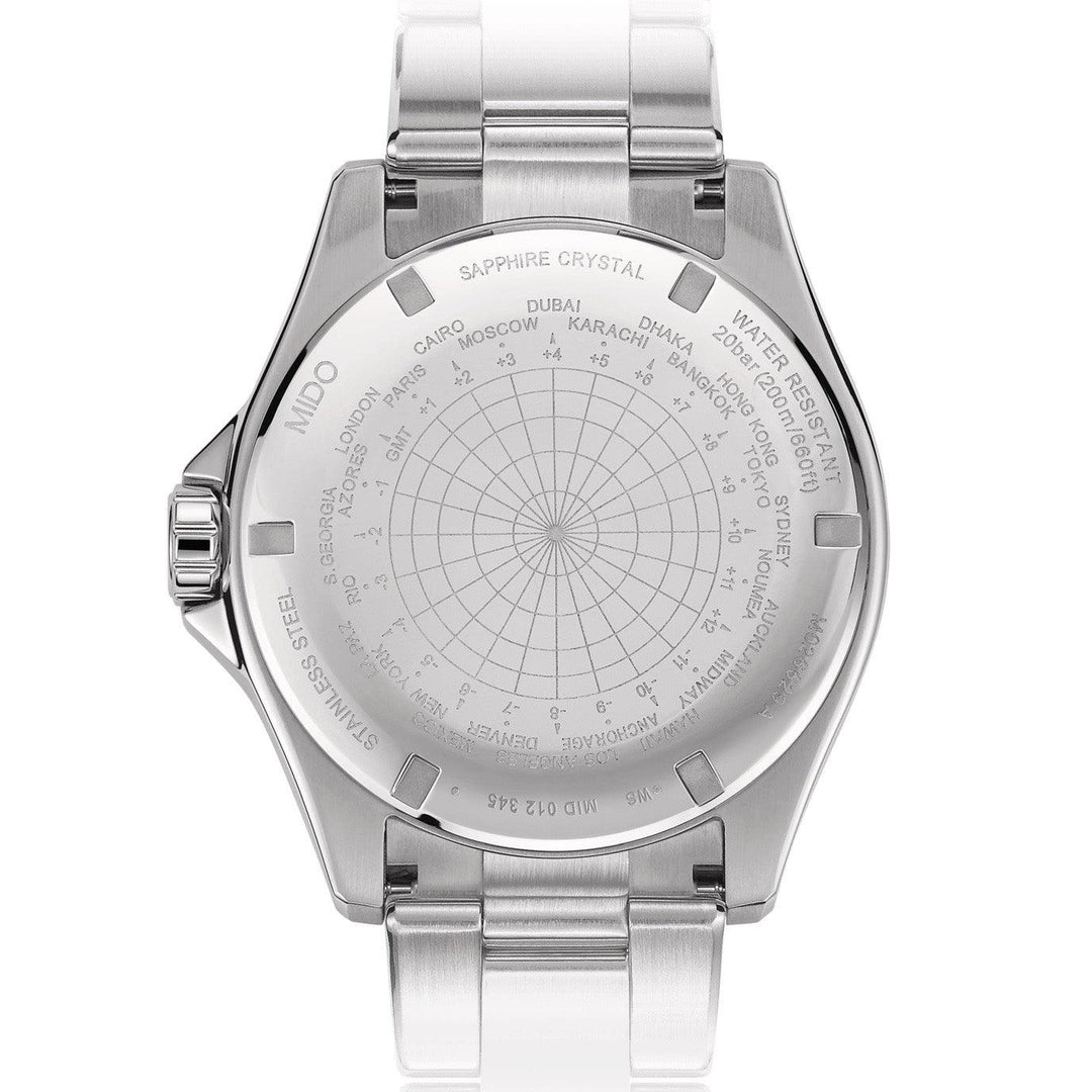 Mido ur Ocean Star Captain GMT 44mm sort automatisk stål M026.629.11.051.01 - Gioielleria Capodagli