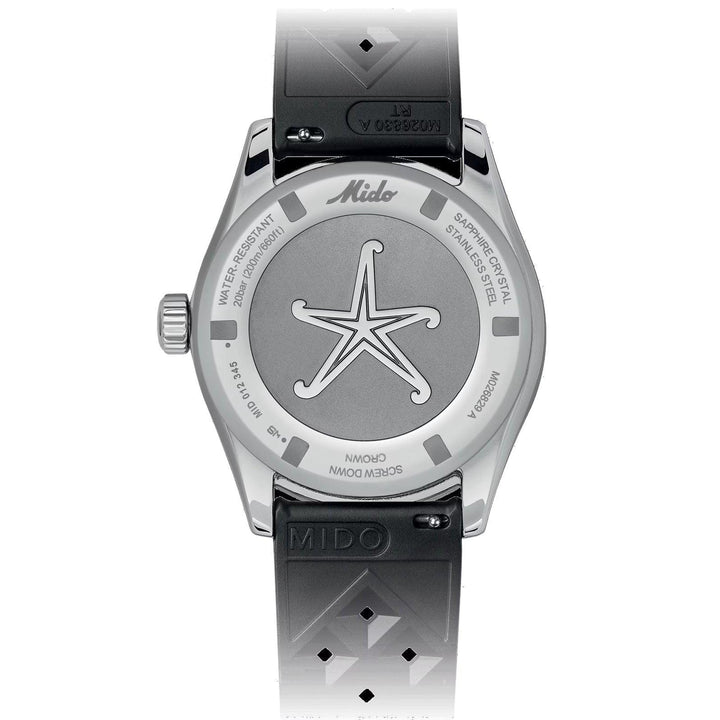 Mido klocka Ocean Star Decompression Worldtimer Special Edition 40mm svart automatisk stål M026.829.17.051.00 - Capodagli 1937