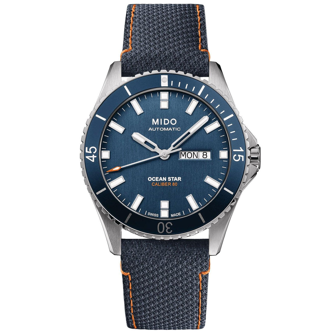 Relógio Mido Ocean Star Red Bull Cliff Diving edição limitada 500 peças 42mm aço automático azul M026.430.17.041.00 - Capodagli 1937