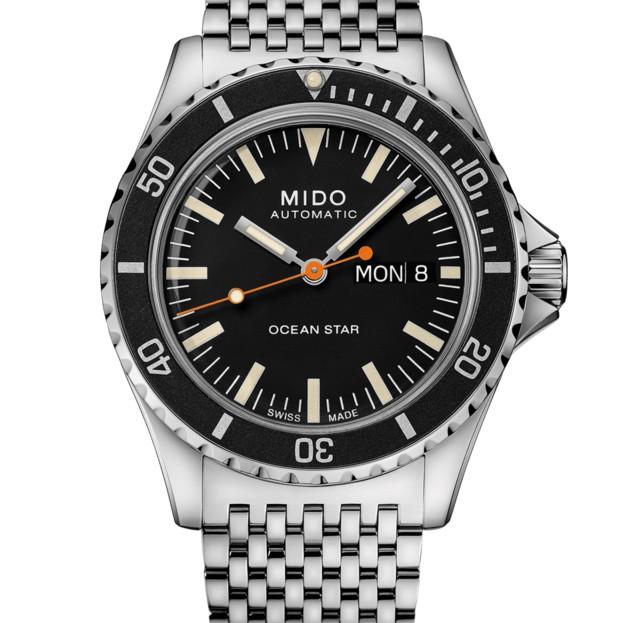 Mido watch Ocean Star Tribute black 41mm automatic special edition 75th anniversary double strap M026.830.11.051.00 - Gioielleria Capodagli