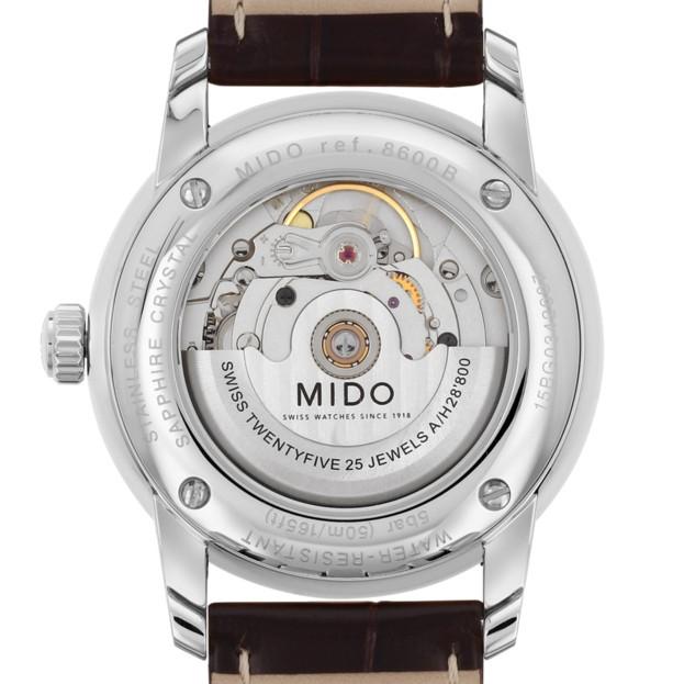 Mido Baroncelli herreur 38mm automatisk stål M8600.4.26.8 - Gioielleria Capodagli