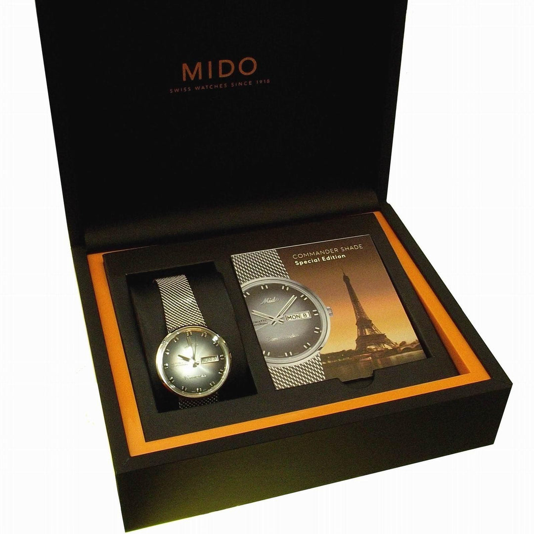 Mido herrklocka Commander Shade 37 mm specialutgåva automatisk M8429.4.27.11 - Gioielleria Capodagli