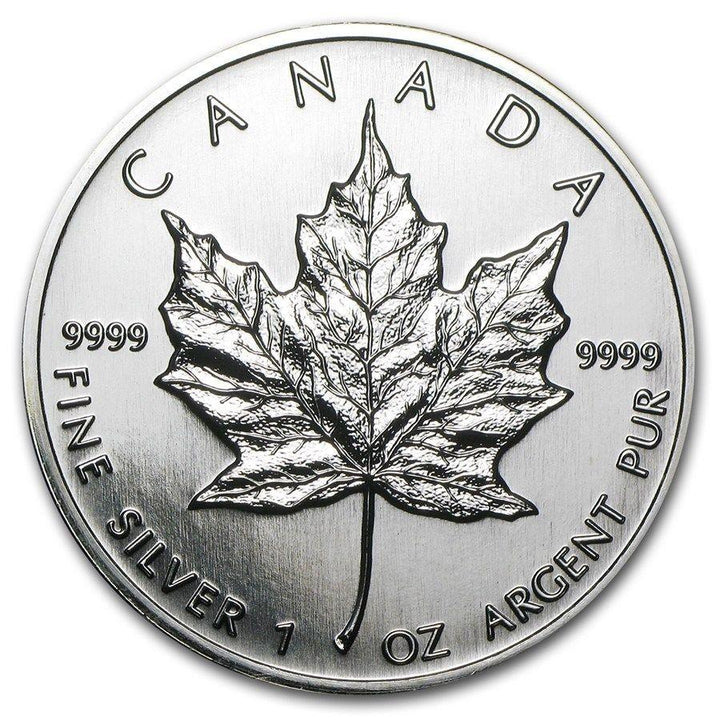 Ongecirculeerde zilveren munt 1oz Canada 5 dollar Maple Leaf 1996 - Capodagli Sieraden