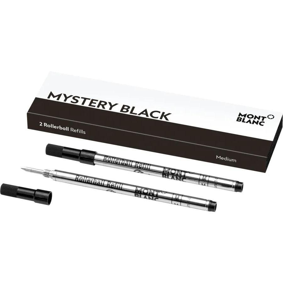 Montblanc 2 rollerball refills (M) Mystery Black black 128231 - Capodagli Jewellery