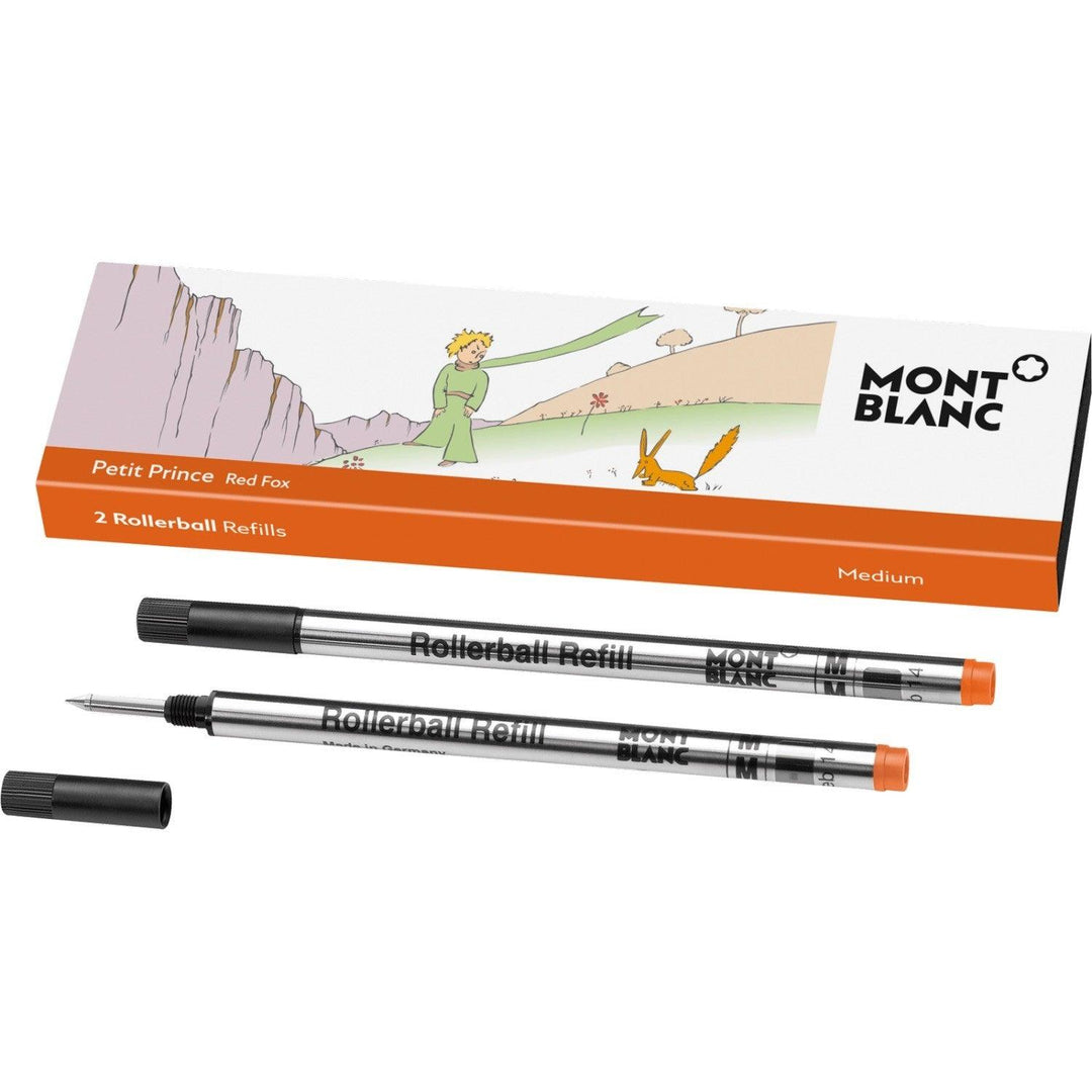 Montblanc 2 rollerball refills (M) Le Petit Prince Orange (orange) 118128 - Capodagli Jewellery
