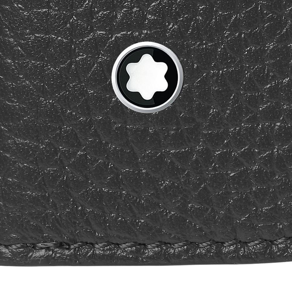 Montblanc etui til 1 skriveredskab med lynlås komplet lukning rød Meisterstück Soft Grain sort 124130 - Gioielleria Capodagli