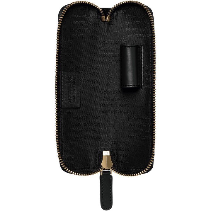 Montblanc case for 1 writing instrument with Meisterstück Selection scarab print black 126271 - Gioielleria Capodagli
