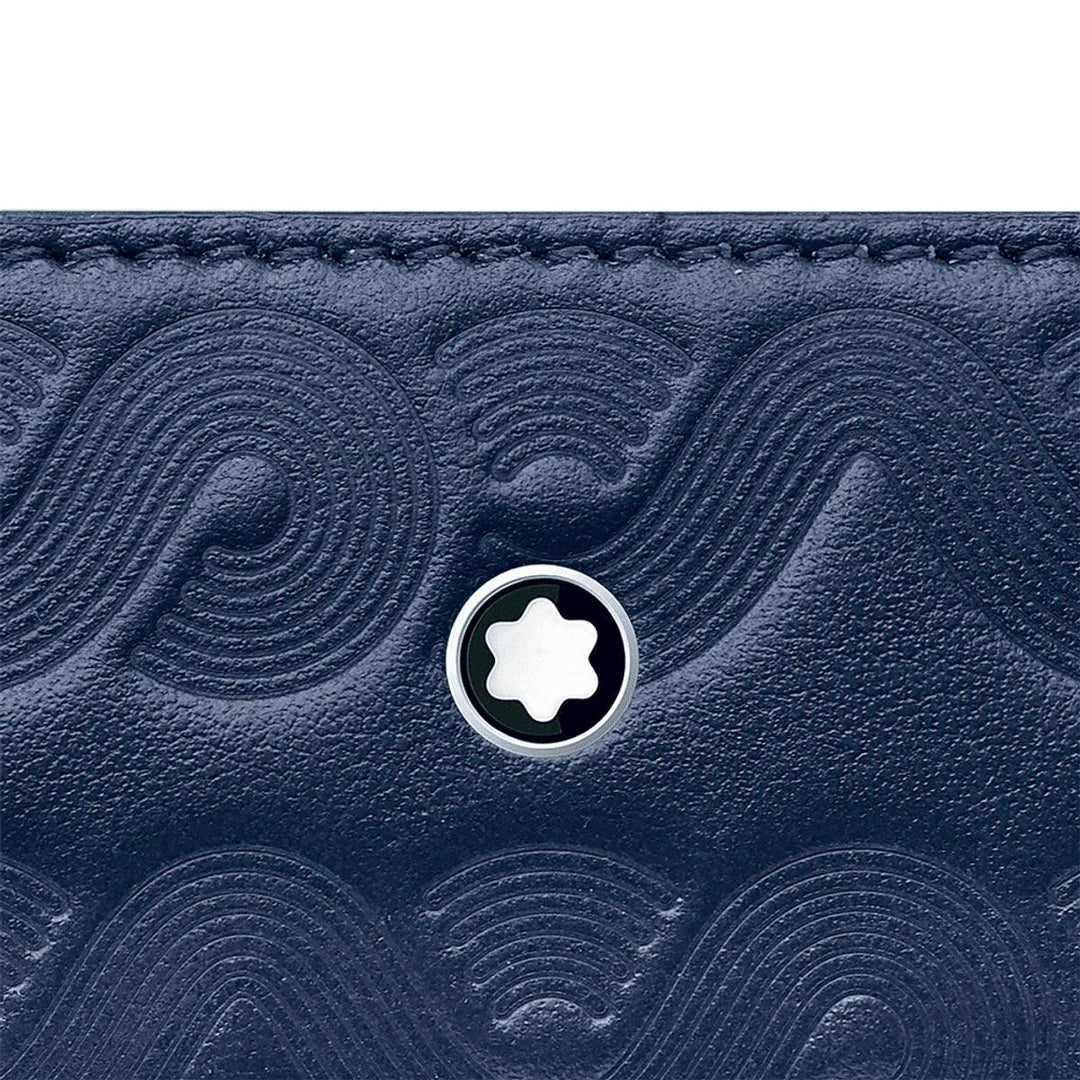 Montblanc kotelo 1 kirjoitusvälineelle Meisterstück Selection Maailman ympäri 80 päivässä sininen 128635 - Capodagli 1937