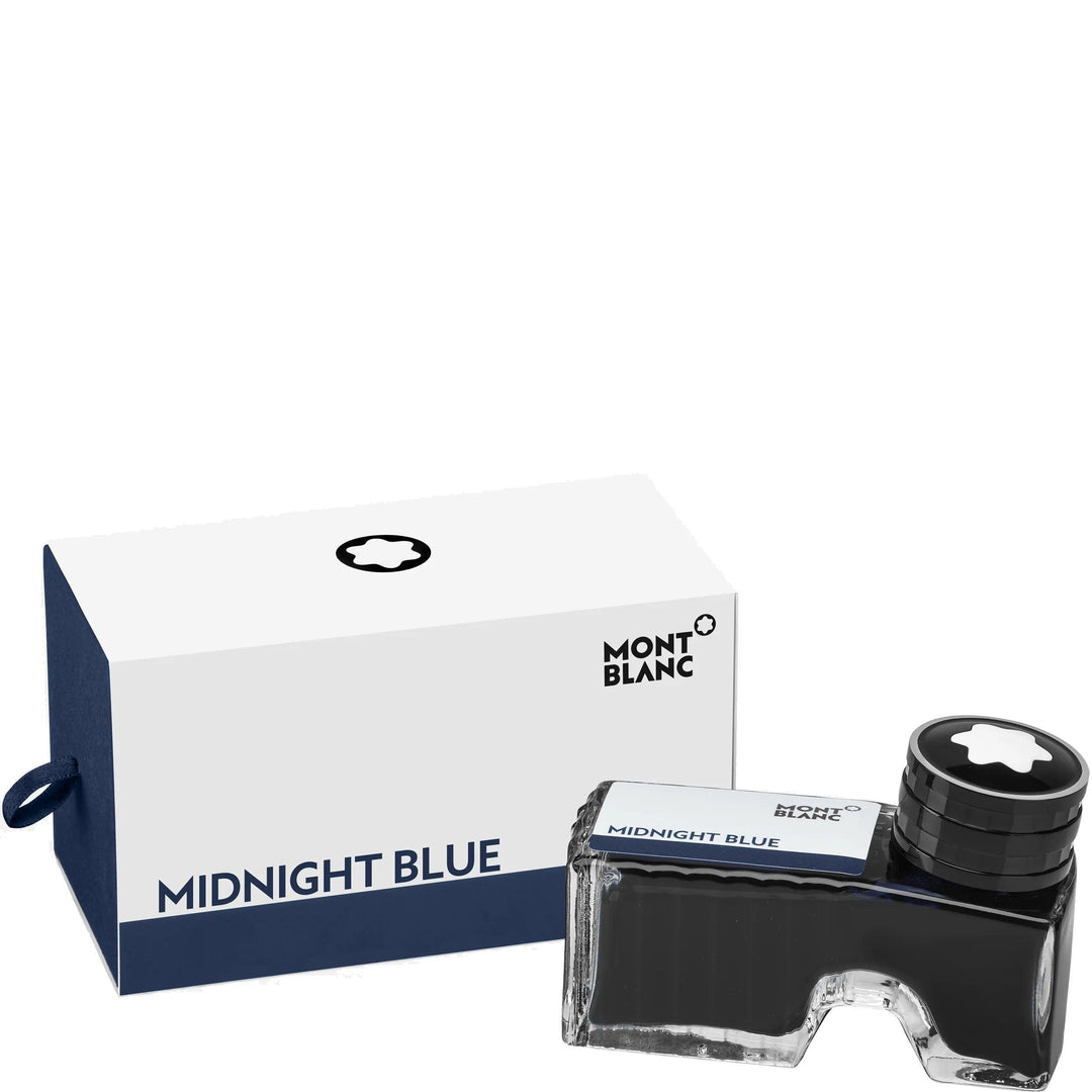 Montblanc bläckflaska 60ml Midnight Blue svart/mörkblå 128186 - Capodagli 1937