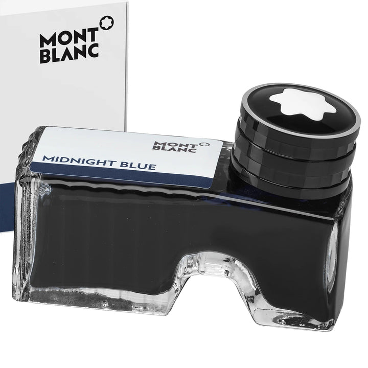 Inkoustová lahvička Montblanc 60ml Midnight Blue černá/tmavě modrá 128186 - Capodagli 1937