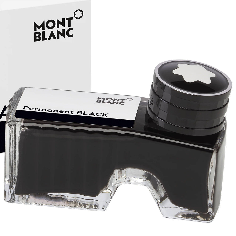 Montblanc bläckflaska 60ml Permanent Svart DIN ISO 14145-2 outplånlig svart 128196 - Capodagli 1937