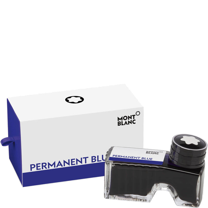 Montblanc blækflaske 60ml Permanent Blå DIN ISO 14145-2 uudslettelig blå 128195 - Capodagli 1937