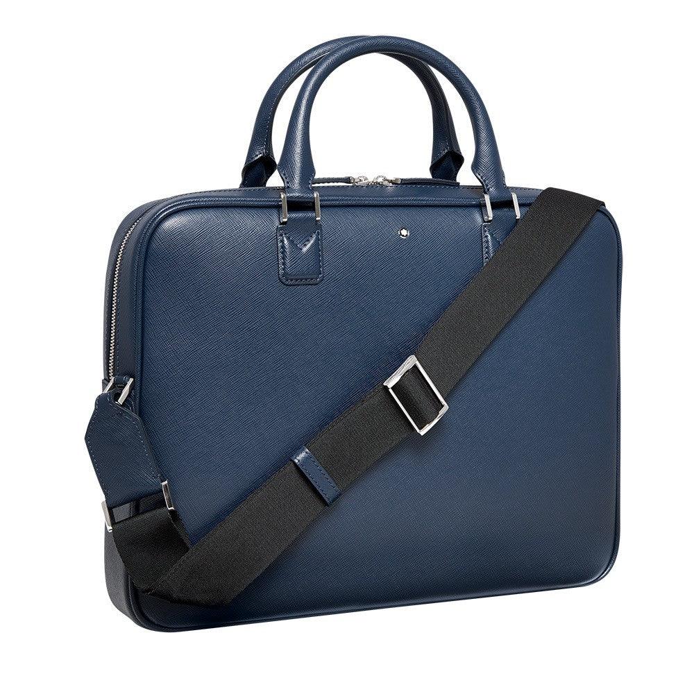 Portadocumentos Montblanc slim Sartorial Azul índigo 116757 - Joyería Capodagli