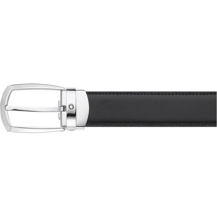 Montblanc bælte 30mm hesteskospænde justerbar størrelse vendbar Meisterstück sort/brun 112960 - Gioielleria Capodagli