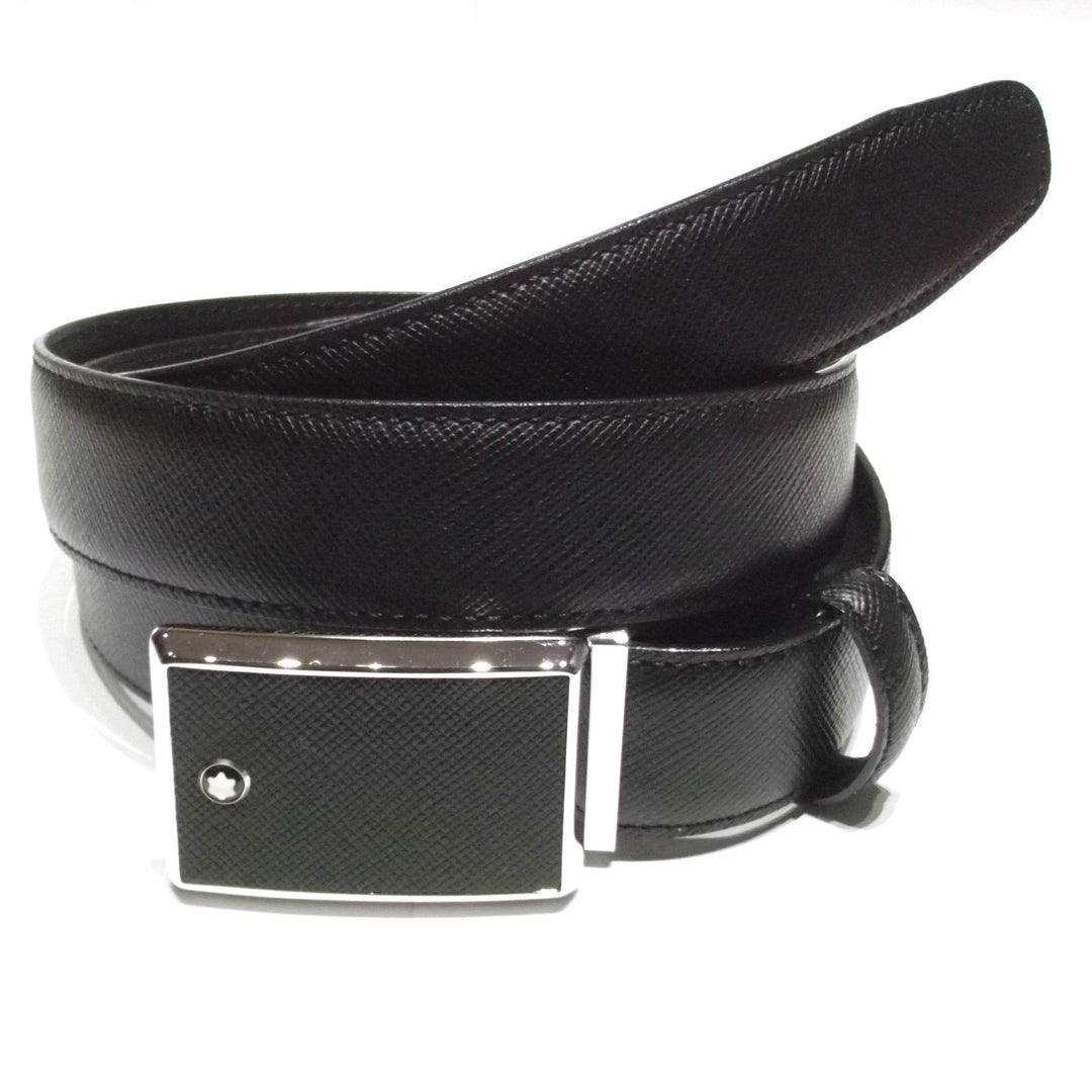 Regulowany czarny pasek do odzieży Montblanc 114421 - Biżuteria Capodagli