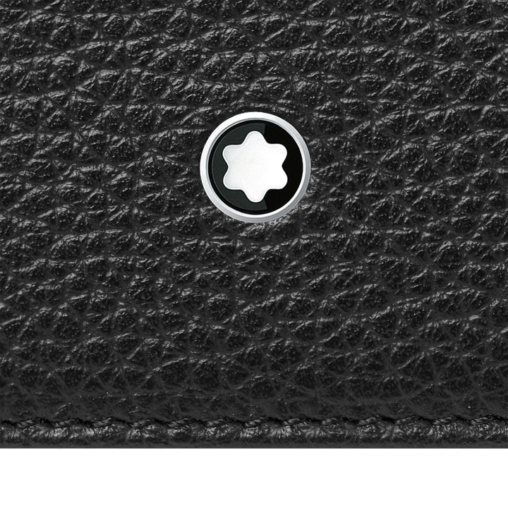 Estojo Montblanc com 6 compartimentos Meisterstück Soft Grain preto 126258 - Joalheria Capodagli