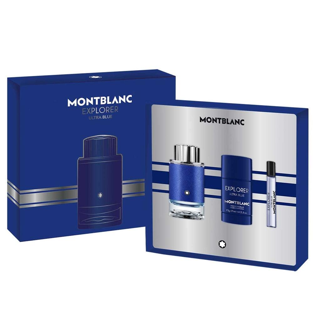 Montblanc Explorer Ultra Blue Set (EDP 100 ml + 7,5 ml + Deodorant Stick 75 g) 3386460130561 – Capodagli 1937