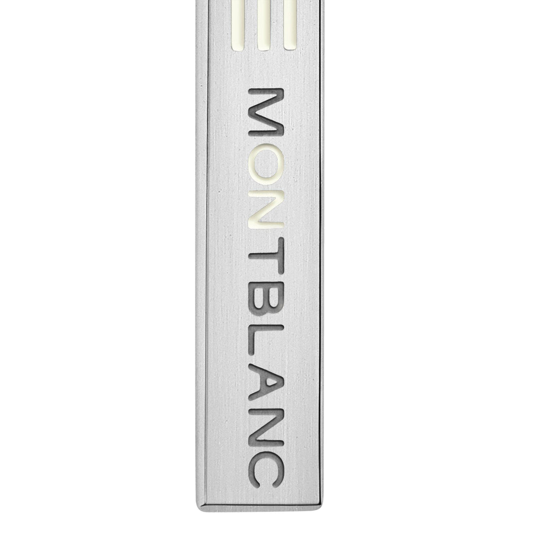 Montblanc StarWalker tie clip in steel and phosphorescent resin 126145 - Capodagli Jewelery