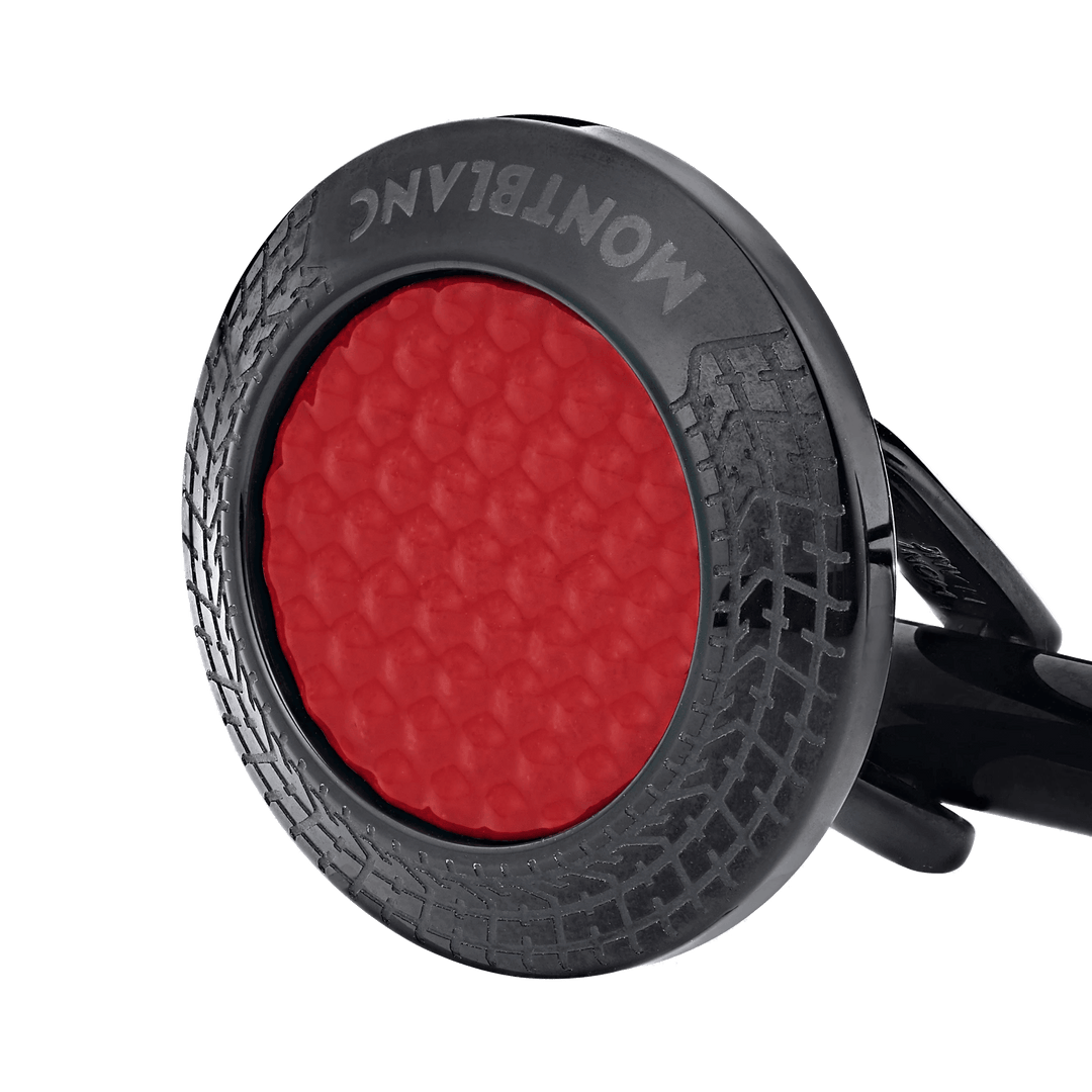 Montblanc Meisterstück Manžetové knoflíčky Great Masters Pirelli z oceli a červeného laku 128395 - Capodagli 1937