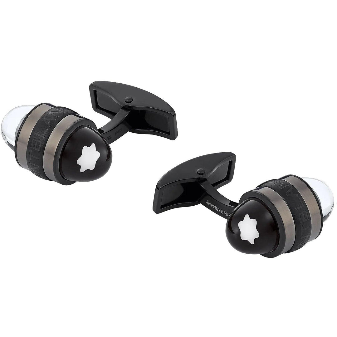 Manžetové knoflíčky Montblanc StarWalker z černé oceli a laku 128394 - Capodagli 1937