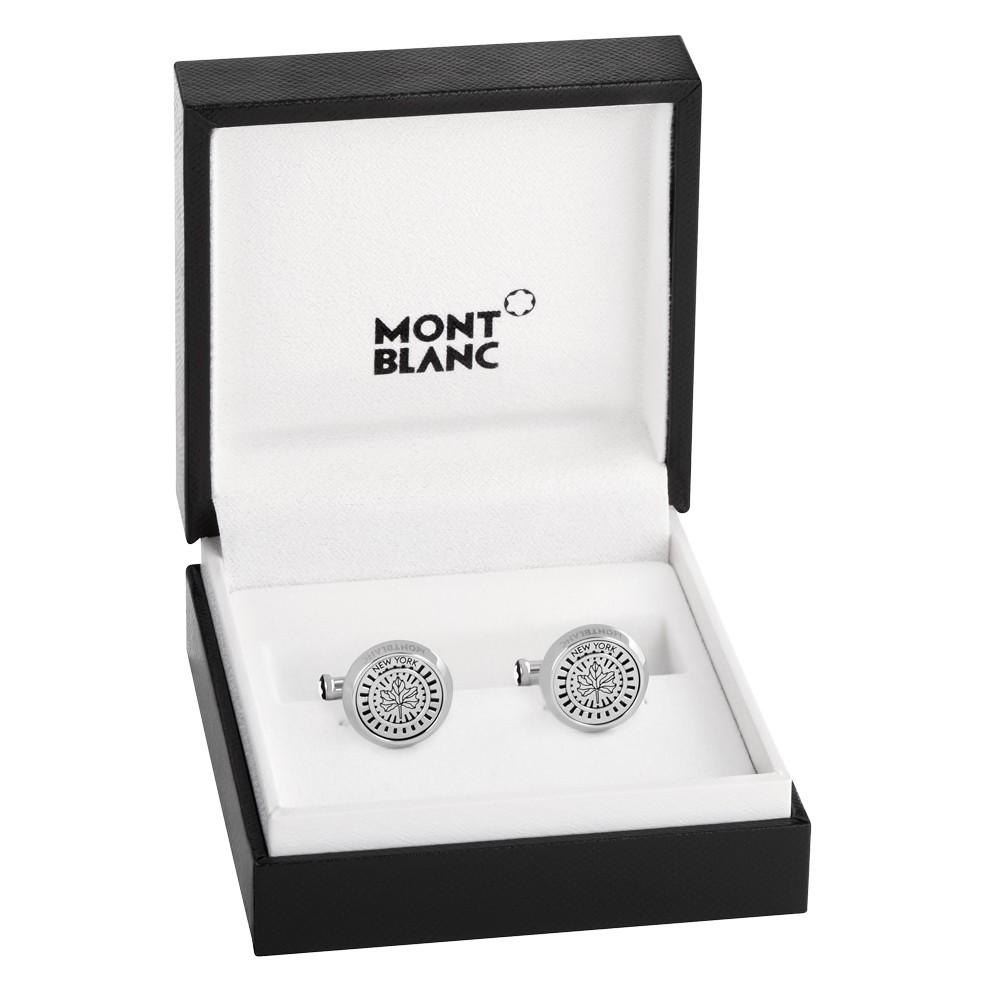 Abotoaduras de aço Montblanc Urban Spirit 124057 - Joalharia Capodagli