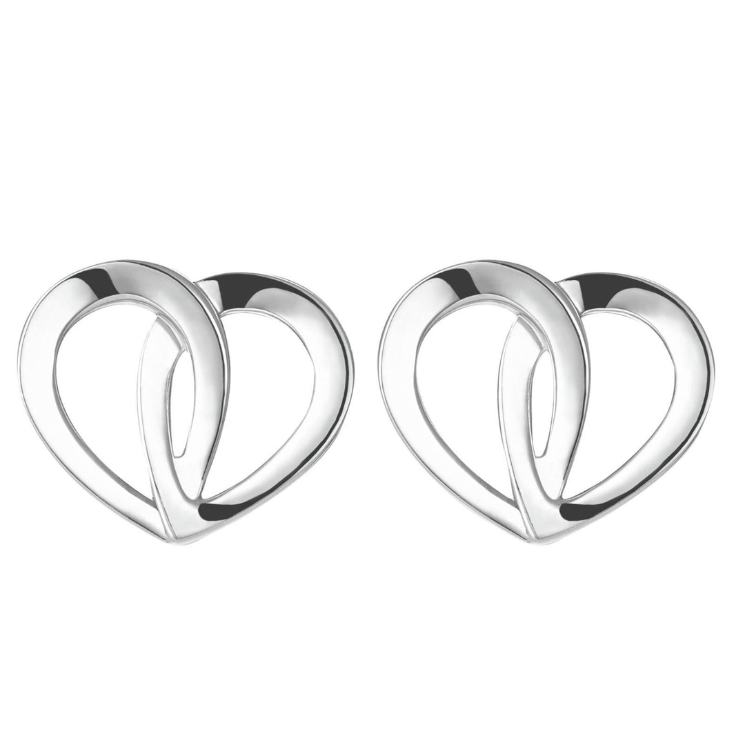 Montblanc ørestikker emblem coeur de petales etales entrelaces 113074 - Capodagli Jewellery