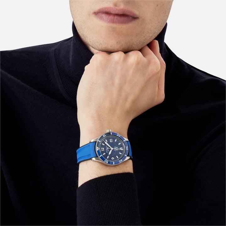 Hodinky Montblanc 1858 Ice Sea Automatic Date 41mm modrá automatická ocel 129370 - Capodagli 1937