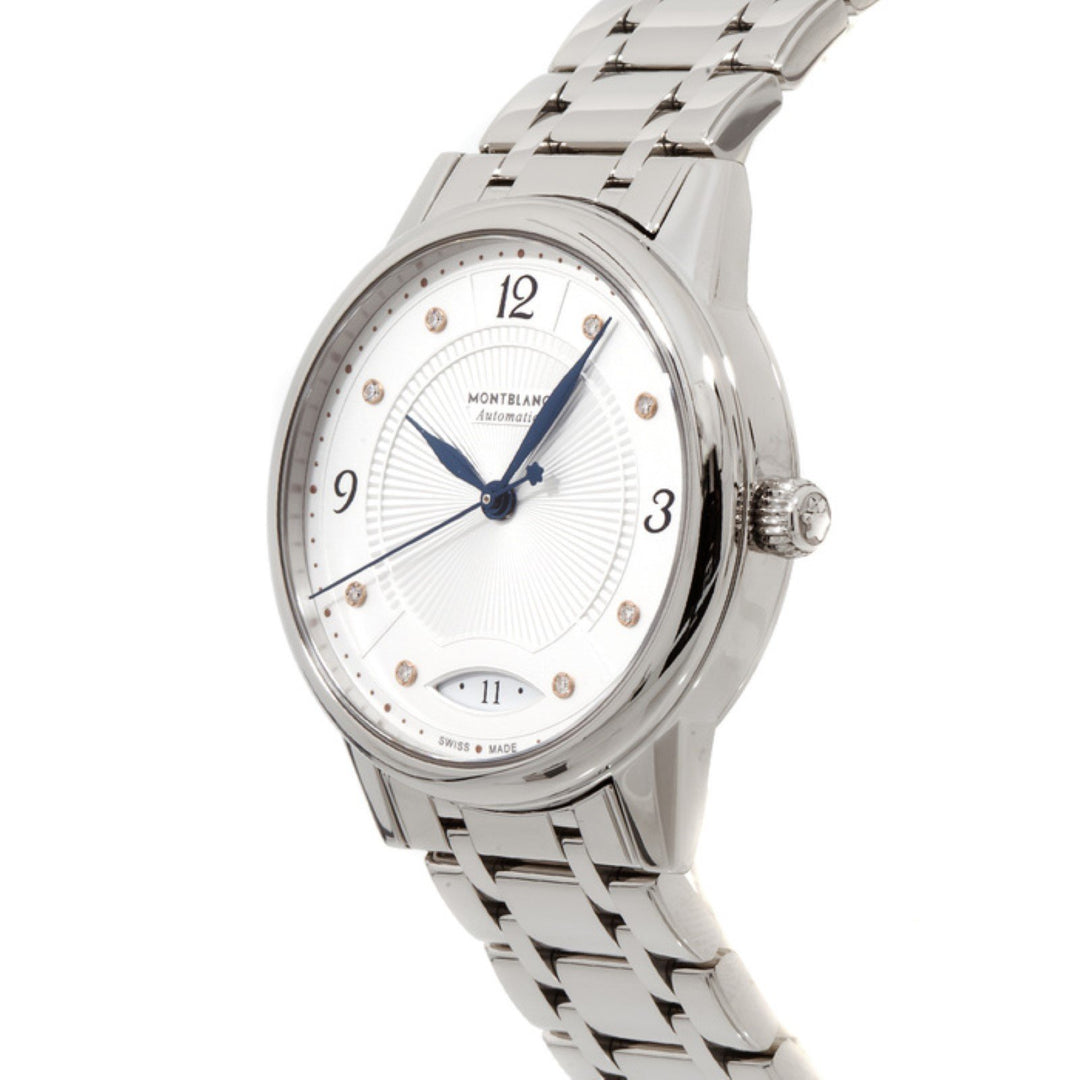 Hodinky Montblanc Bohème Date 37mm bílá automatická ocel 114733 - Capodagli Jewellery