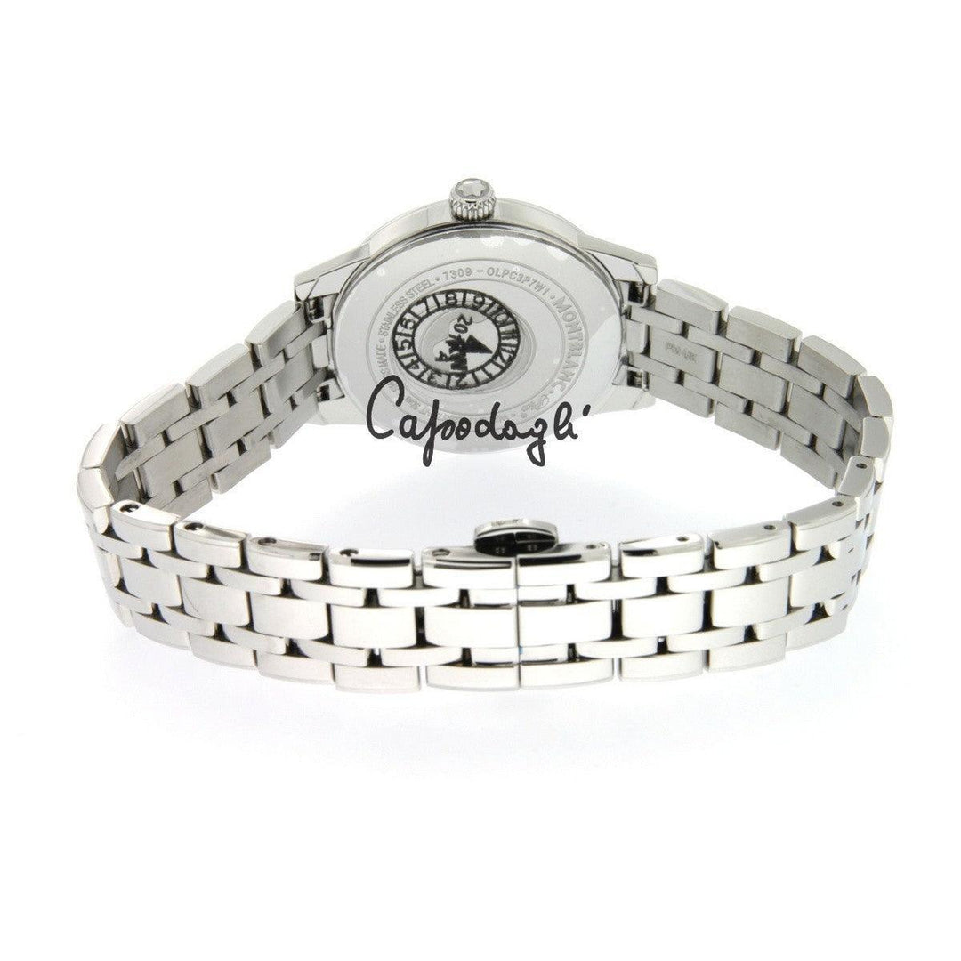 Montblanc Bohème Date Lady óra 27 mm-es ezüst kvarc acél 111207 - Capodagli ékszer