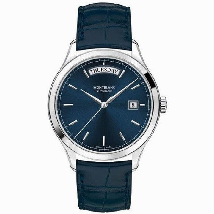 Montblanc Heritage Chronometrie klocka 38mm blå automatisk stål 118225 - Capodagli Jewellery