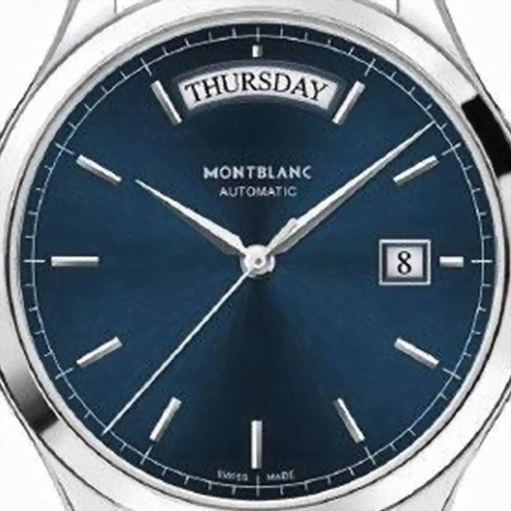 Montblanc Heritage Chronometrie klocka 38mm blå automatisk stål 118225 - Capodagli Jewellery