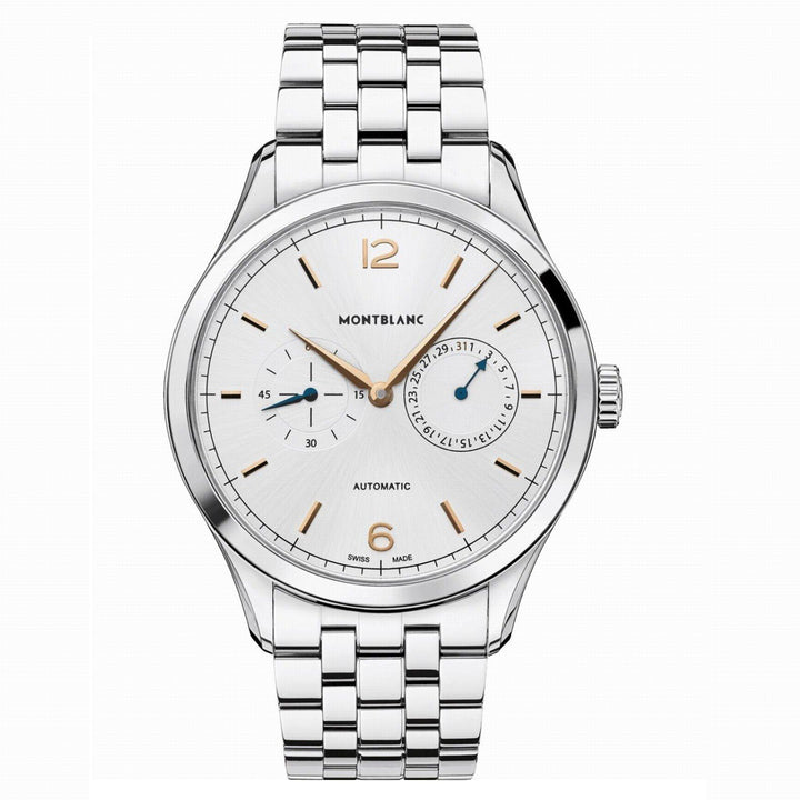 Montre Montblanc Heritage Chronometrie 40mm automatique acier argenté 114873 - Capodagli Bijoux