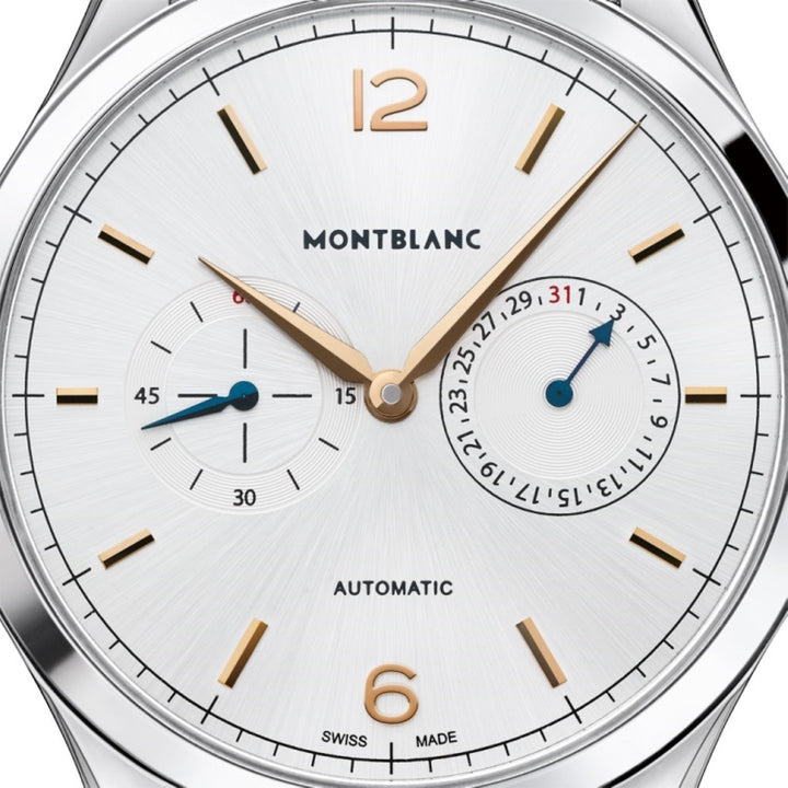 Montre Montblanc Heritage Chronometrie 40mm automatique acier argenté 114873 - Capodagli Bijoux