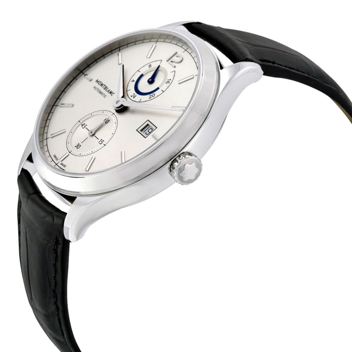 Montre Montblanc Heritage Chronometrie Dual Time 41mm argent automatique acier 112540 - Capodagli Bijoux