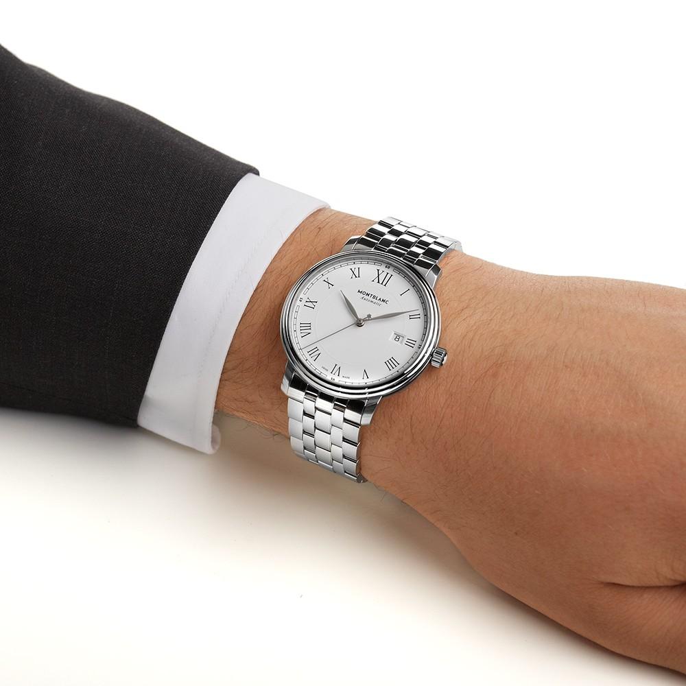 Montblanc Tradition Date Ceas automat 40mm otel 112610 - Bijuterii Capodagli