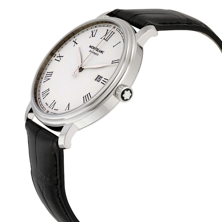 Relógio Montblanc Tradition Date Automatic 40mm branco automático aço 112609 - Capodagli 1937