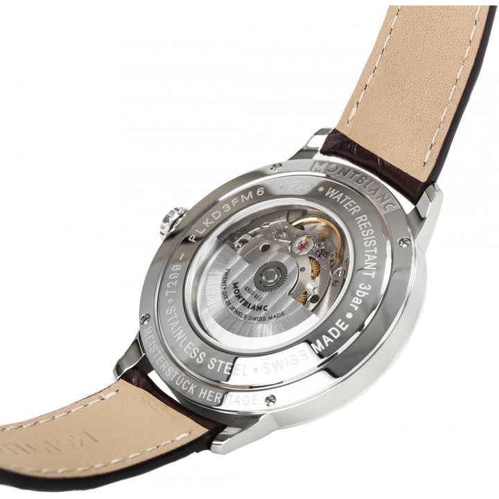 Relógio Montblanc Tradition Date Automatic 40mm branco automático aço 112609 - Capodagli 1937