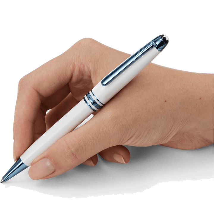 Montblanc Meisterstück Glacier Classique στυλό λευκό μπλε φινίρισμα PVD 129401 - Capodagli 1937
