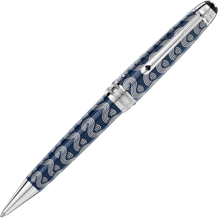 Montblanc Solitaire medium kuglepen Meisterstück Jorden rundt på 80 dage blå 126355 - Capodagli 1937