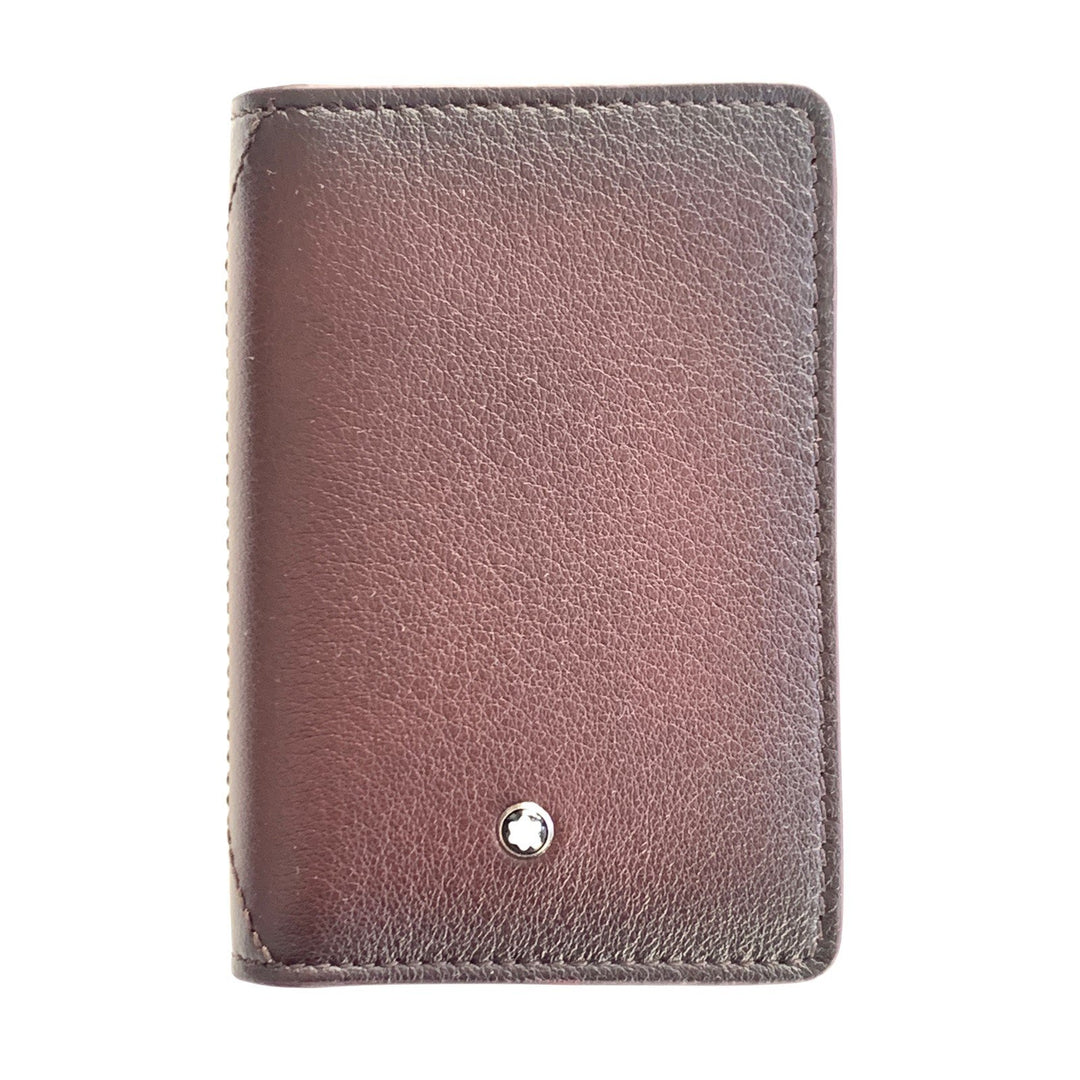 Υποδοχή επαγγελματικών καρτών Montblanc με κούμπωμα σε σχήμα U Meisterstück Shaded μπορντό 123727 - Gioielleria Capodagli