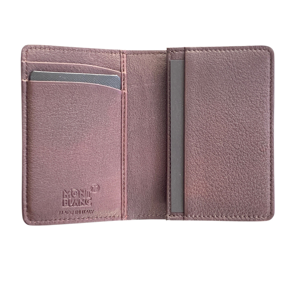 Υποδοχή επαγγελματικών καρτών Montblanc με κούμπωμα σε σχήμα U Meisterstück Shaded μπορντό 123727 - Gioielleria Capodagli