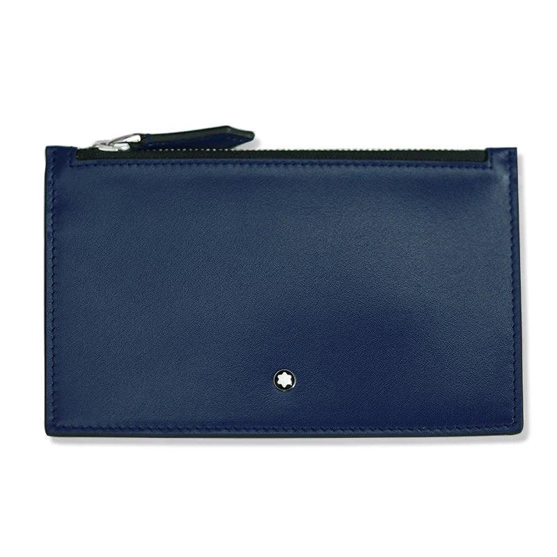 Montblanc kaarthouder met ritssluiting Meisterstück blauw 130453 - Capodagli 1937