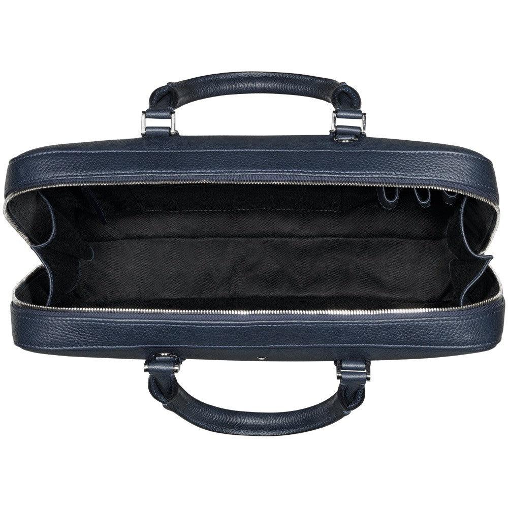 Portadocumentos delgado Montblanc Meisterstuck Soft Grain azul 116733 - Joyería Capodagli