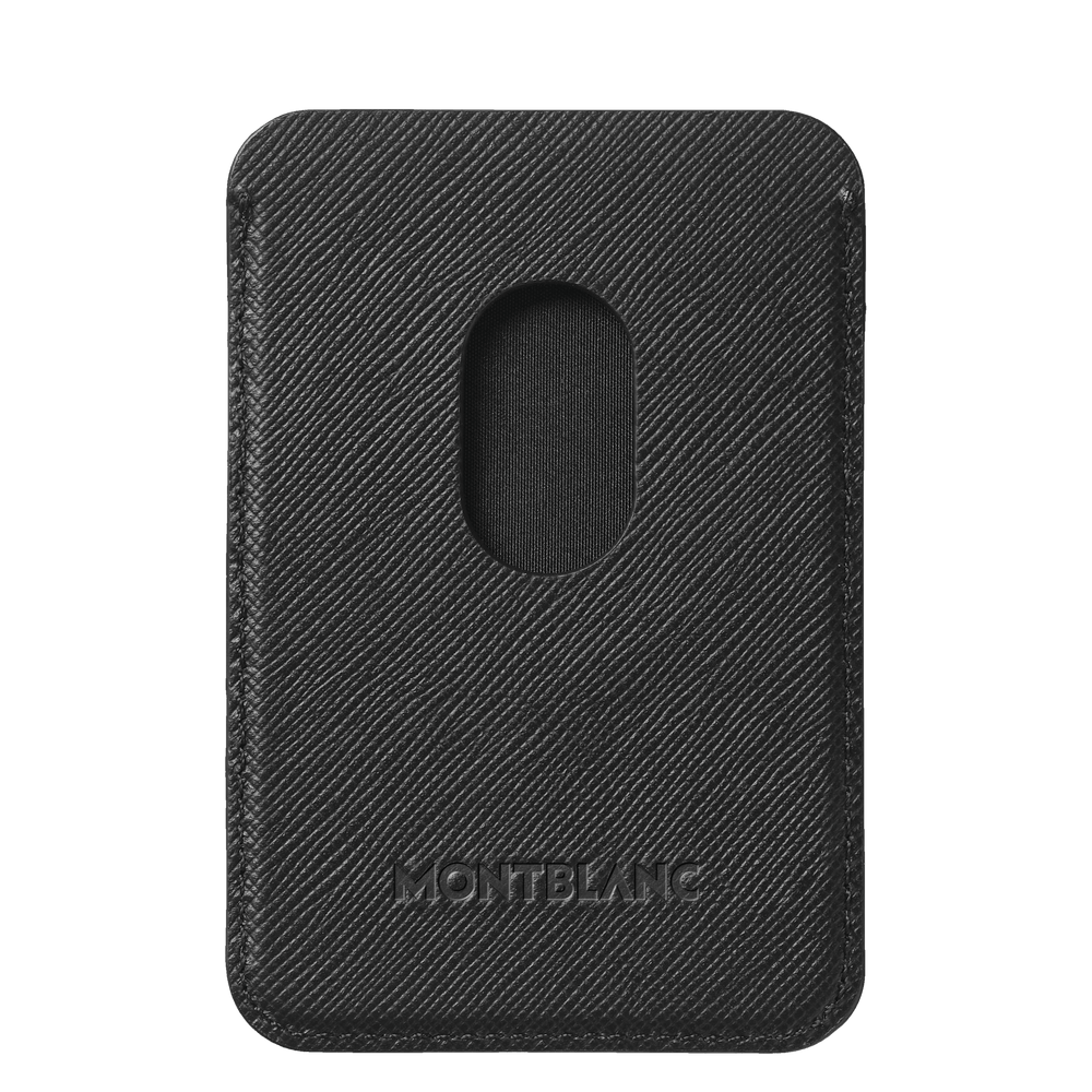 Montblanc kaarthouder 2 vakken voor iPhone met Apple MagSafe Sartorial zwart 130325 - Capodagli 1937