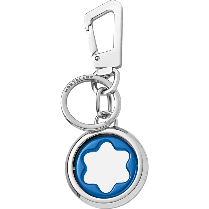 Porta-chaves Montblanc com emblema giratório Meisterstück azul 128743 - Capodagli 1937