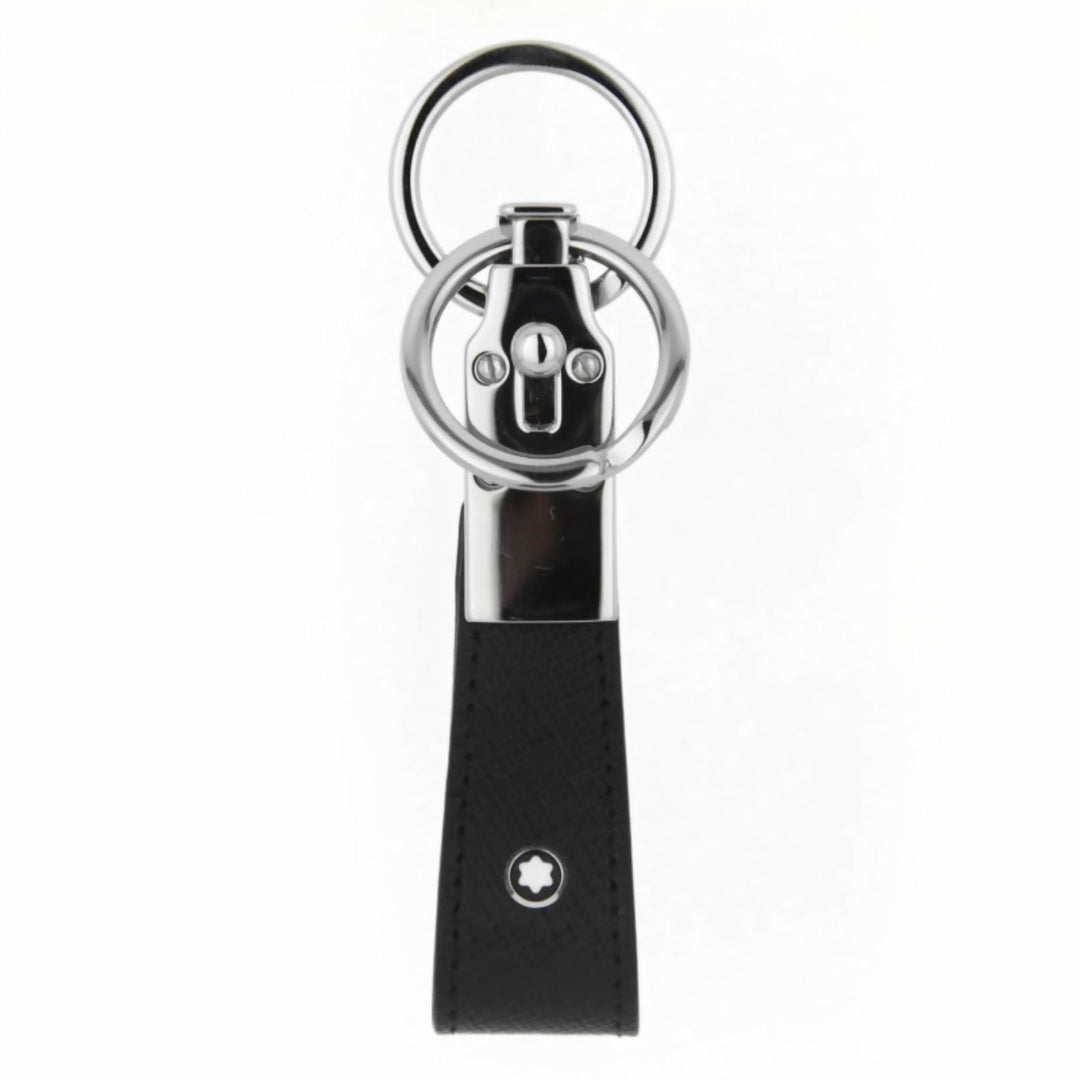 Montblanc key ring with loop and 2 black Sartorial rings 114627 - Capodagli Jewelery
