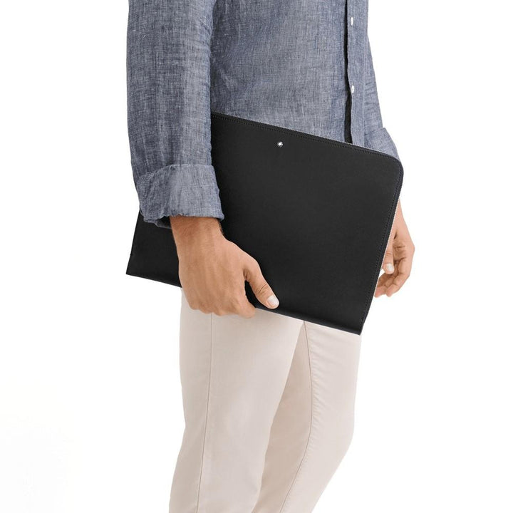 Portadocumentos Montblanc con cremallera Montblanc Sartorial negro 124180 - Joyería Capodagli