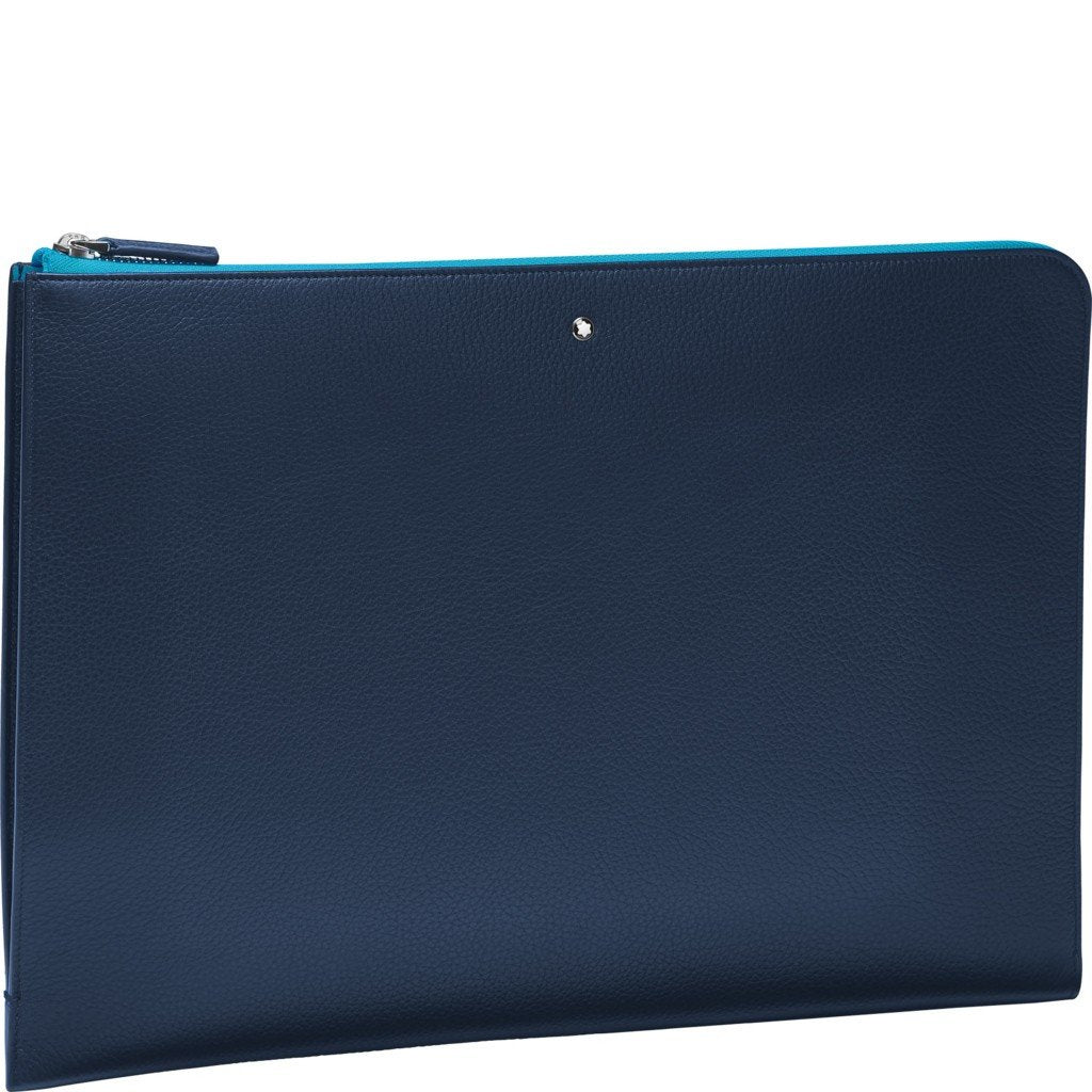 Montblanc asiakirjateline Meisterstück Soft Grain My Office koboltinsininen 124116 - Gioielleria Capodagli