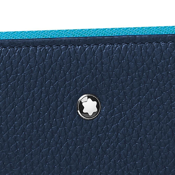 Suport documente Montblanc Meisterstück Soft Grain My Office albastru cobalt 124116 - Gioielleria Capodagli