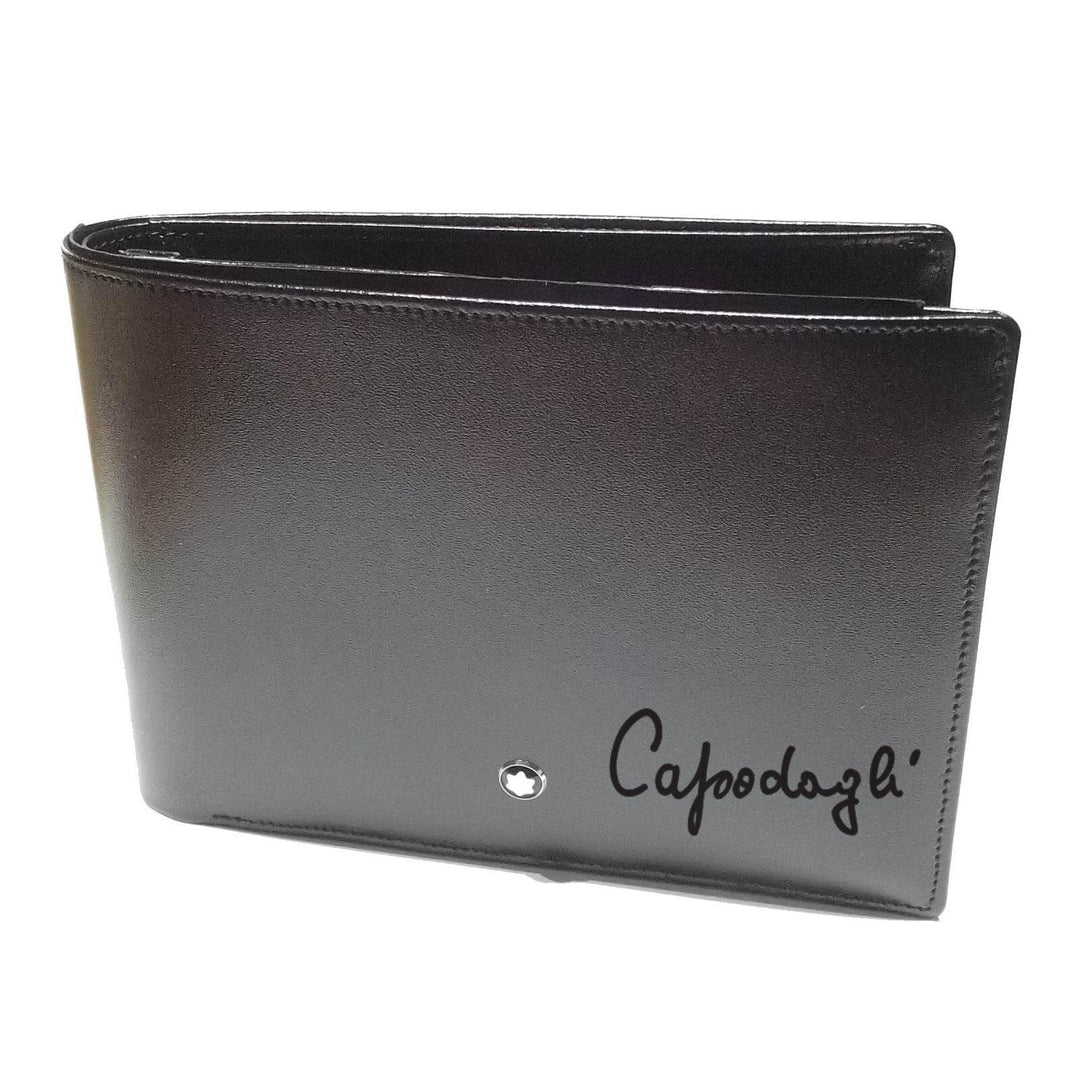 Montblanc Geldbörse 4 Fächer mit Ausweishalter Meisterstück schwarz 6179 - Capodagli 1937